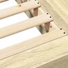vidaXL Okvir za krevet boja hrasta 180x200 cm konstruirano drvo