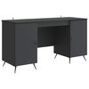 vidaXL Stol Crna 142,5 x 50 x 75 cm Konstruirano drvo