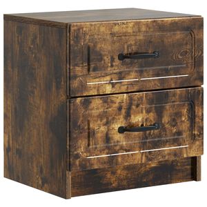 vidaXL Noćni ormar Dimljeni hrast 43 x 34,5 x 44,5 cm