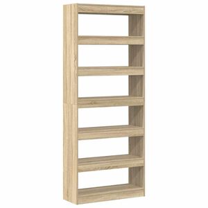 vidaXL Ormarić za knjige 6 razina 80 x 30 x 198 cm Konstruirano drvo