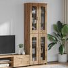 vidaXL Highboard s policom FLORIN Umjetnički hrast 60 x 35 x 182 cm