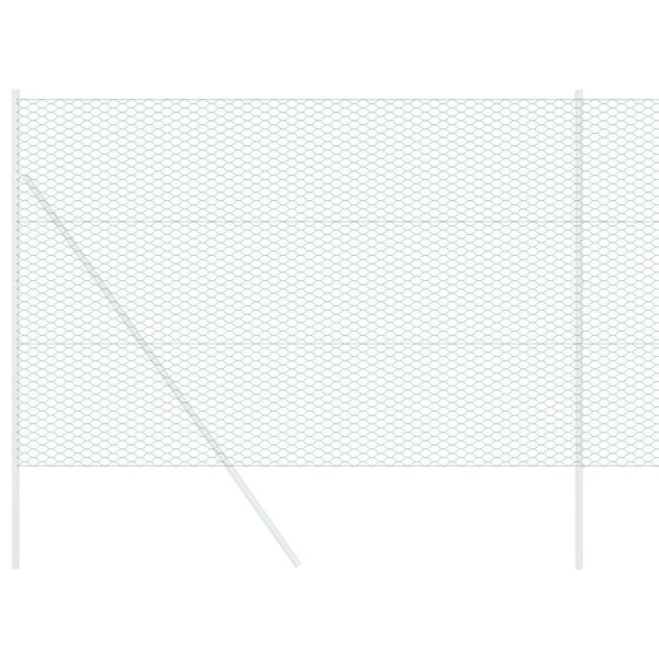 vidaXL Heksagonalna ograda Zelena 1,6 x 50 m PVC