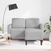 vidaXL Sofa 2-sjed s ležaljkom u obliku slova L oblak siva 125 cm