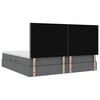 vidaXL Krevet s madracem i skladi&scaron;tem Tamno siva 200 x 200 cm
