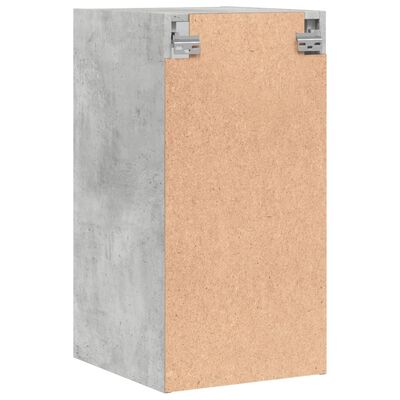vidaXL Zidni ormarić sa staklenim vratima boja betona 35x37x68,5 cm