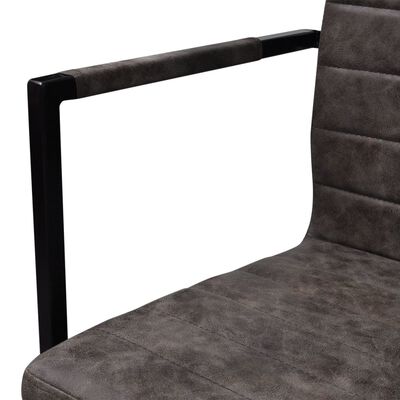 vidaXL Konzolne blagovaonske stolice od umjetne kože 4 kom smeđe