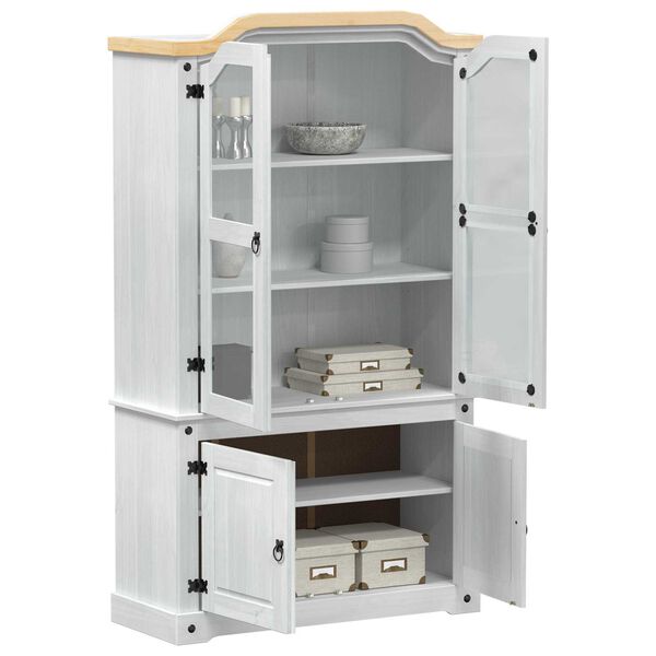 vidaXL Ormar za izlaganje Bijelo 103.5 x 42 x 180 cm