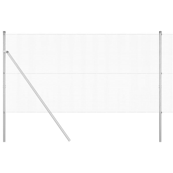 vidaXL Stup za ogradu Srebrno 25 x 1,4 m (12 x 12 mm mreža) Čelik