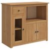 VidaXL Mikrovalna Komoda PANAMA Medeni vosak 99.5 x 44 x 86.5 cm