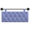vidaXL Držeće uzglavlje Zidne Traper plava 110 x 55 x 7 cm tkanina