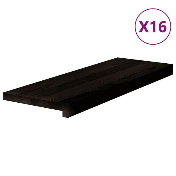 vidaXL Gazi&scaron;ta stepenice 16 kom tamnosmeđi 70x25x2 cm masivna hrast