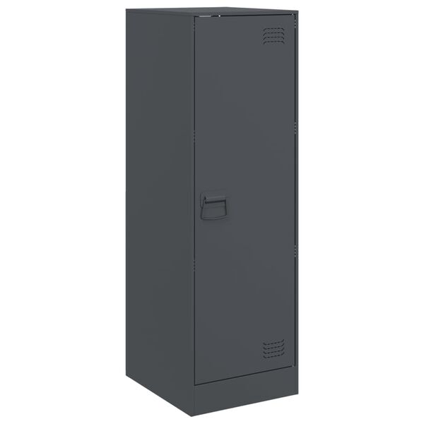 vidaXL Komoda antracit 34,5 x 39 x 107 cm čelična