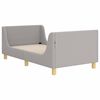 vidaXL Krevet za djecu s uzglavljem Svjetlosiva 80x160 cm Boucl&eacute;