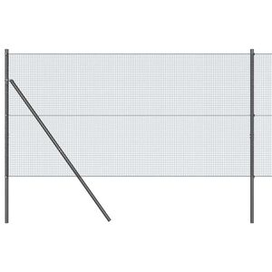 vidaXL Zavarena žičana ograda za fiksaciju 10 x 1,2 m Siva Mreža