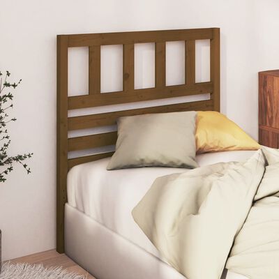 vidaXL Uzglavlje za krevet boja meda 81 x 4 x 100 cm masivna borovina