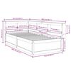 vidaXL Krevet s regalom za knjige bez madraca bijeli 75x190cm borovina