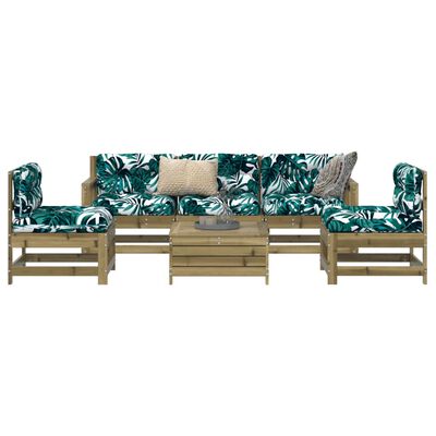 vidaXL 6-dijelni set vrtnih sofa od masivne duglazije i jelovine