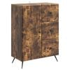 vidaXL Kreveta Dimljeni hrast 66 x 34,5 x 90 cm Konstruirano drvo
