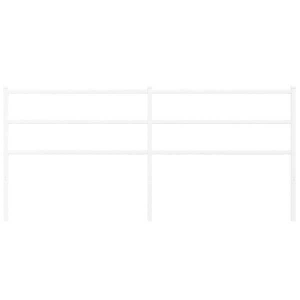 vidaXL Metalno uzglavlje bijelo 193 cm