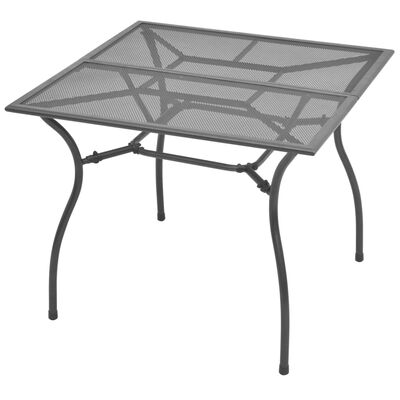 vidaXL Vrtni stol 90 x 90 x 72 cm čelična mreža