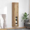 vidaXL Highboard Umjetnički hrast 34,5 x 34 x 180 cm Konstruirano drvo