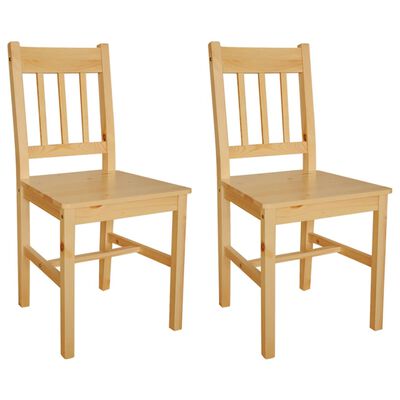vidaXL Blagovaonske stolice od borovine 2 kom