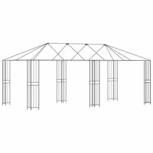 vidaXL Okvir za gazebo 6 x 3 m Crna Čelik