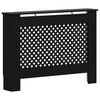 vidaXL Pokrov za radijator crni 112 x 19 x 81,5 cm MDF