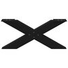 vidaXL Noge za klub stolić u obliku slova X, 2 kom, crne, 70 x (30-31) cm, čelik