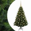 vidaXL Umjetno božićno drvce s kuglicama 120 cm 150 LED lampica