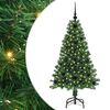 vidaXL Umjetno božićno drvce Zelena 120 cm PVC i Čelik i Plastika