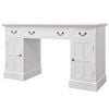 vidaXL Stol s Duplim Postoljem 140x48x80 cm bijeli