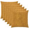 vidaXL Presvlaka za jastuk 6 pcs HEERLEN Žuta 60 x 60 cm