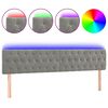 vidaXL LED uzglavlje svjetlosivo 200x7x78/88 cm bar&scaron;unasto