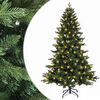 vidaXL Umjetno božićno drvce s nogom 120 cm 150 LED lampica