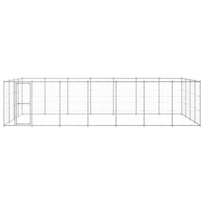 vidaXL Vanjski kavez za pse od pocinčanog čelika 33,88 m²