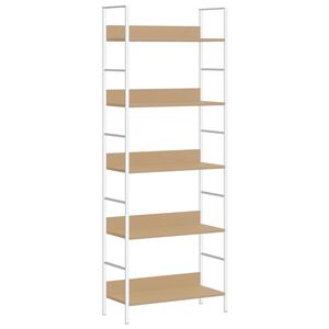 vidaXL Police za knjige s 5 razina boja hrasta 60x27,6x158,5 cm drvene