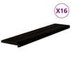 vidaXL Gazi&scaron;ta stepenice 16 kom smeđe-crni 120x25x2 cm masivna hrast
