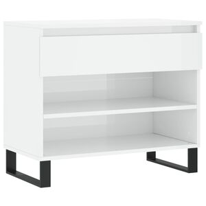 vidaXL Ormarić za cipele sjajni bijeli 70x36x60 cm konstruirano drvo