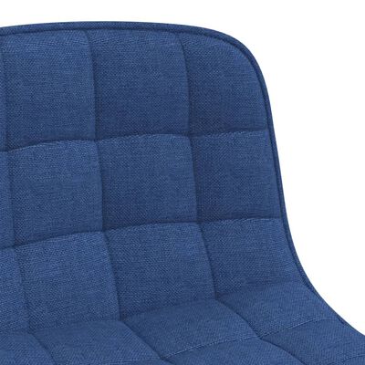 vidaXL Okretne blagovaonske stolice od tkanine 6 kom plave
