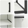 vidaXL Kuhinjski set za pohranu s policom 2 pcs Bijelo Čelična vrata