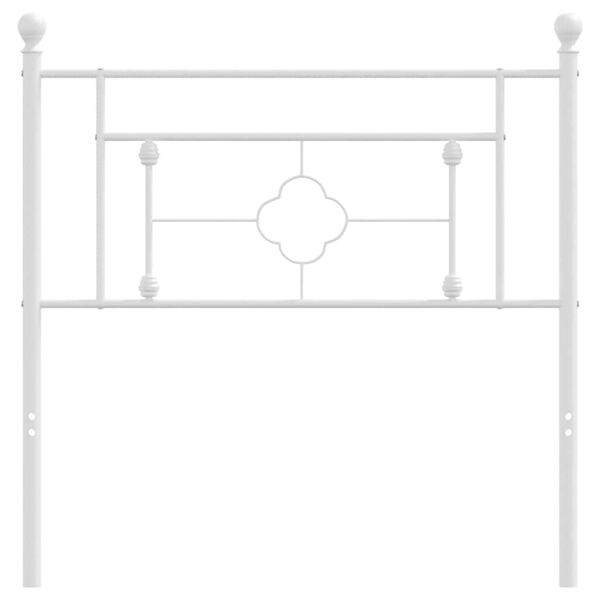 vidaXL Metalno zamjensko uzglavlje bijelo 90 cm