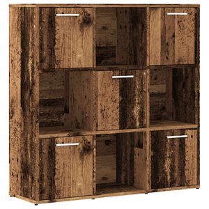 vidaXL Polica za knjige Staro drvo 90x28x90 cm Konstruirano drvo