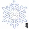vidaXL Božićna pahulja 156 LED lampica Plava 55,5 x 55,5 x 0,75cm PVC