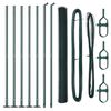 vidaXL Stup za ogradu Zelena 10 x 1,5 m (13 mm mreža) Čelik i PVC