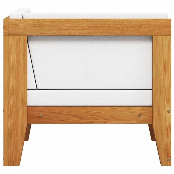 vidaXL Modularna kutna sofa i krem bijeli jastuci od bagremovog drva