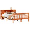 vidaXL Krevet s regalom za knjige bez madraca 140 x 190 cm od borovine