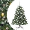 vidaXL Umjetno božićno drvce Zelena 120 cm PVC, Plastika i Čelik