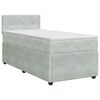 vidaXL Boxspring krevet s madracem Svjetlosiva 90 x 190 cm Bar&scaron;un