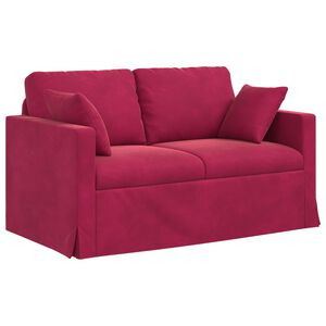 vidaXL Sofa Vinska crvena 138 x 78 x 80 cm Bar&scaron;un